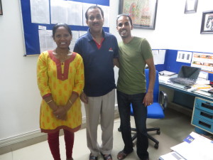 With Santosh at the DF Office.
